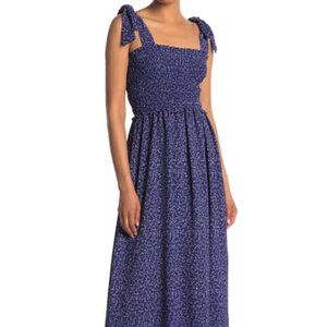 NWOT Cobalt Blue Confetti Midi Dress